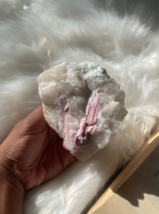 Pink Tourmaline and Lepidolite