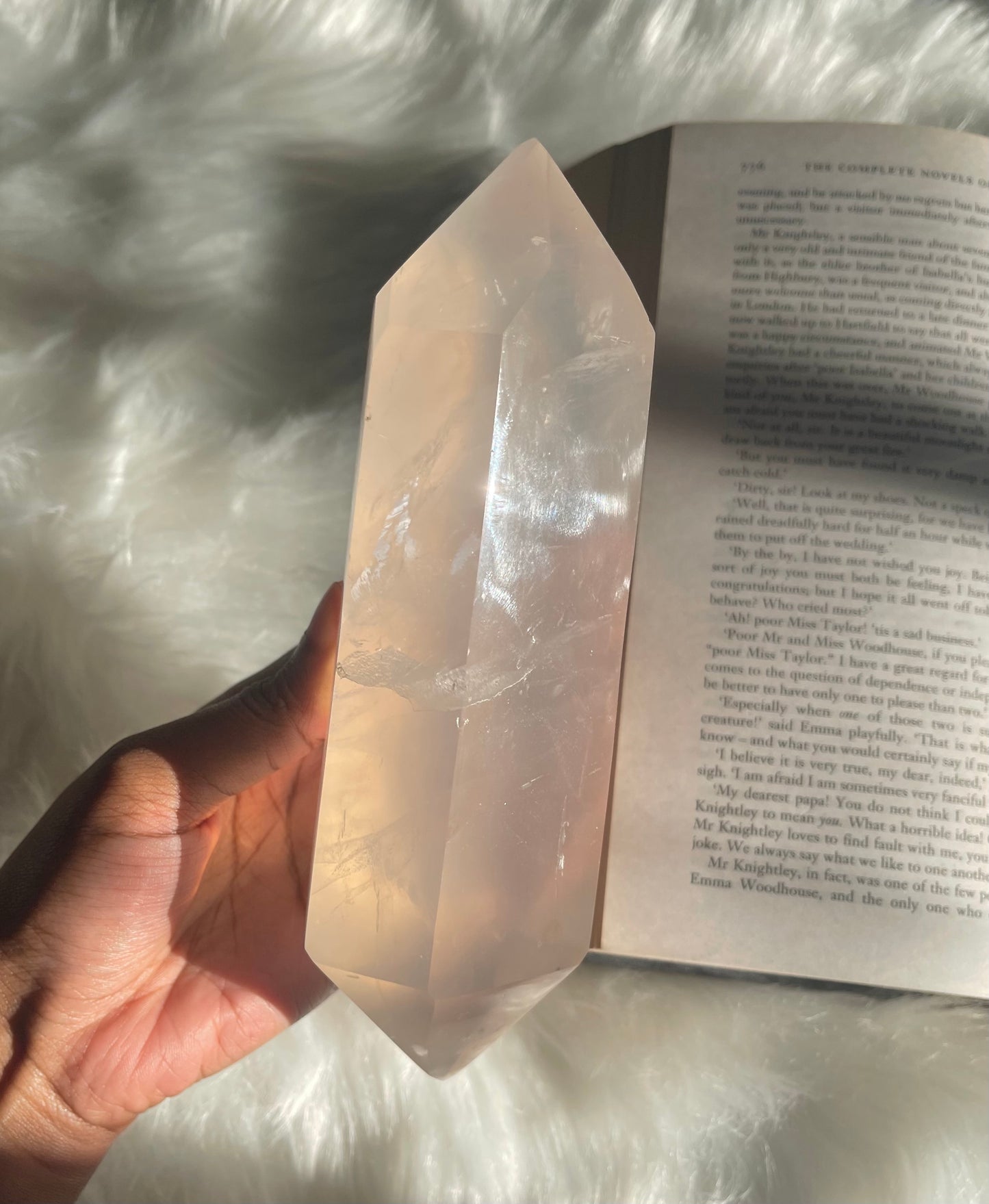 Girasol Quartz point (double terminated)