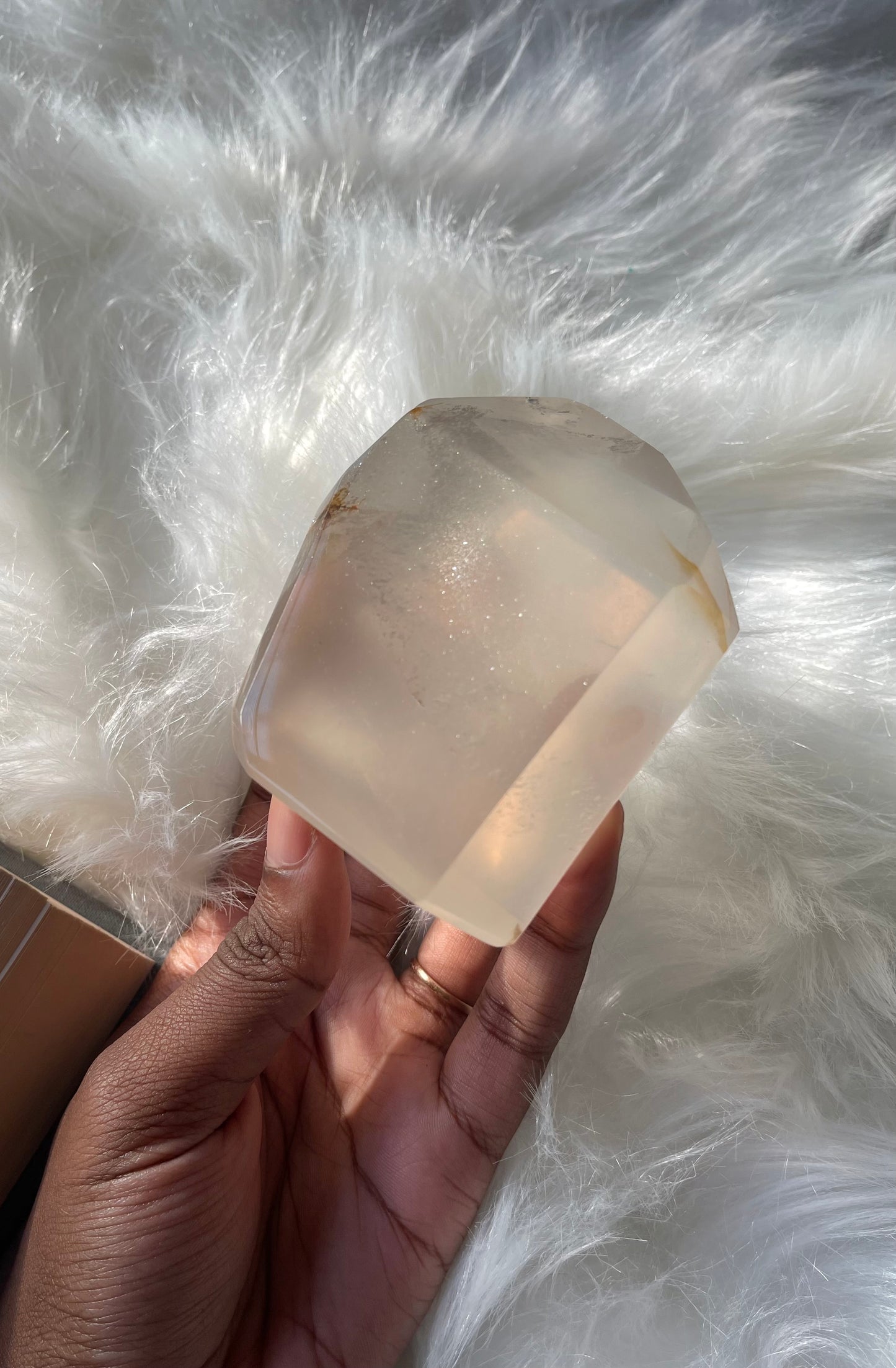 Girasol Quartz faceted