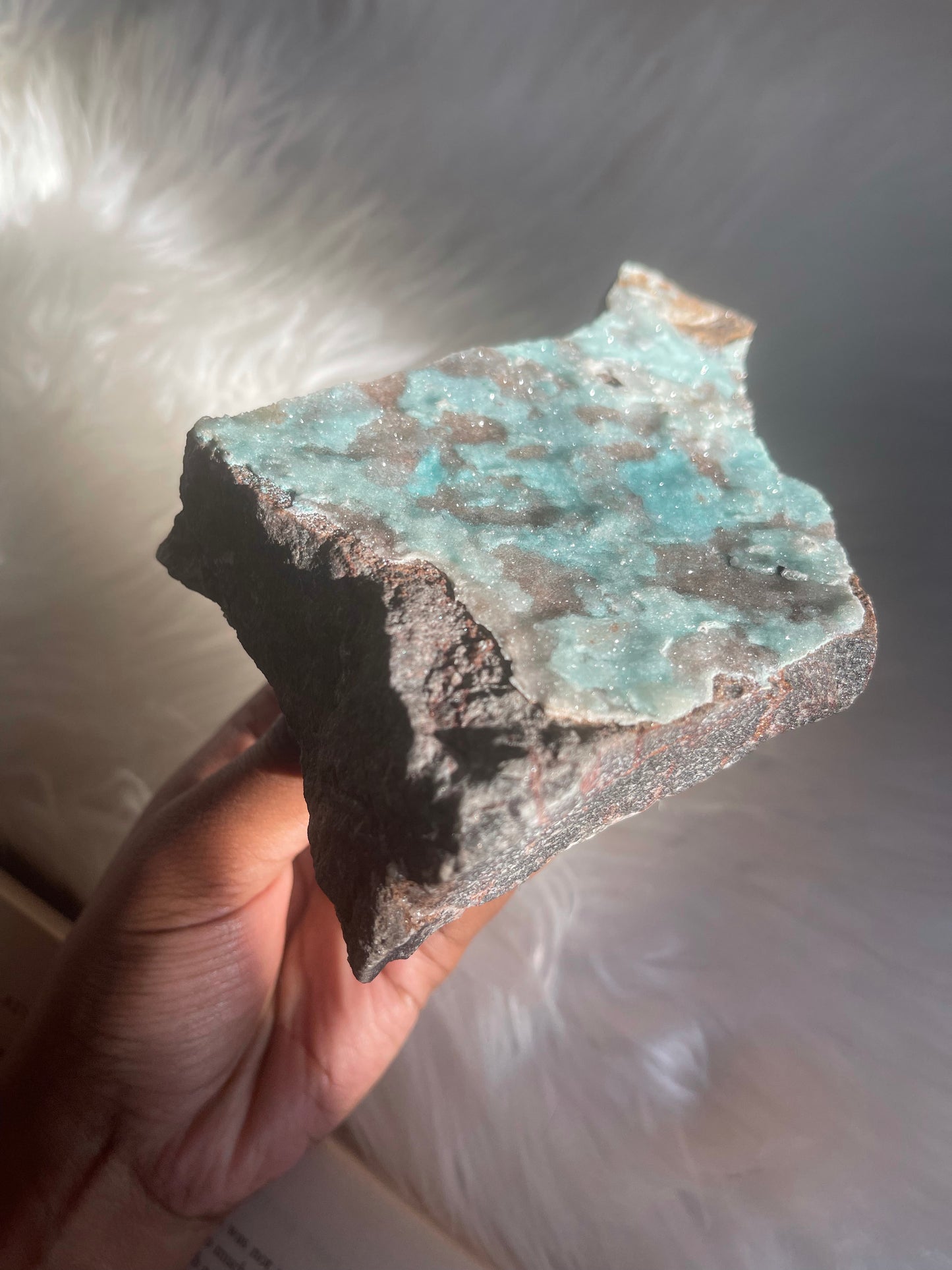Chrysocolla druzy