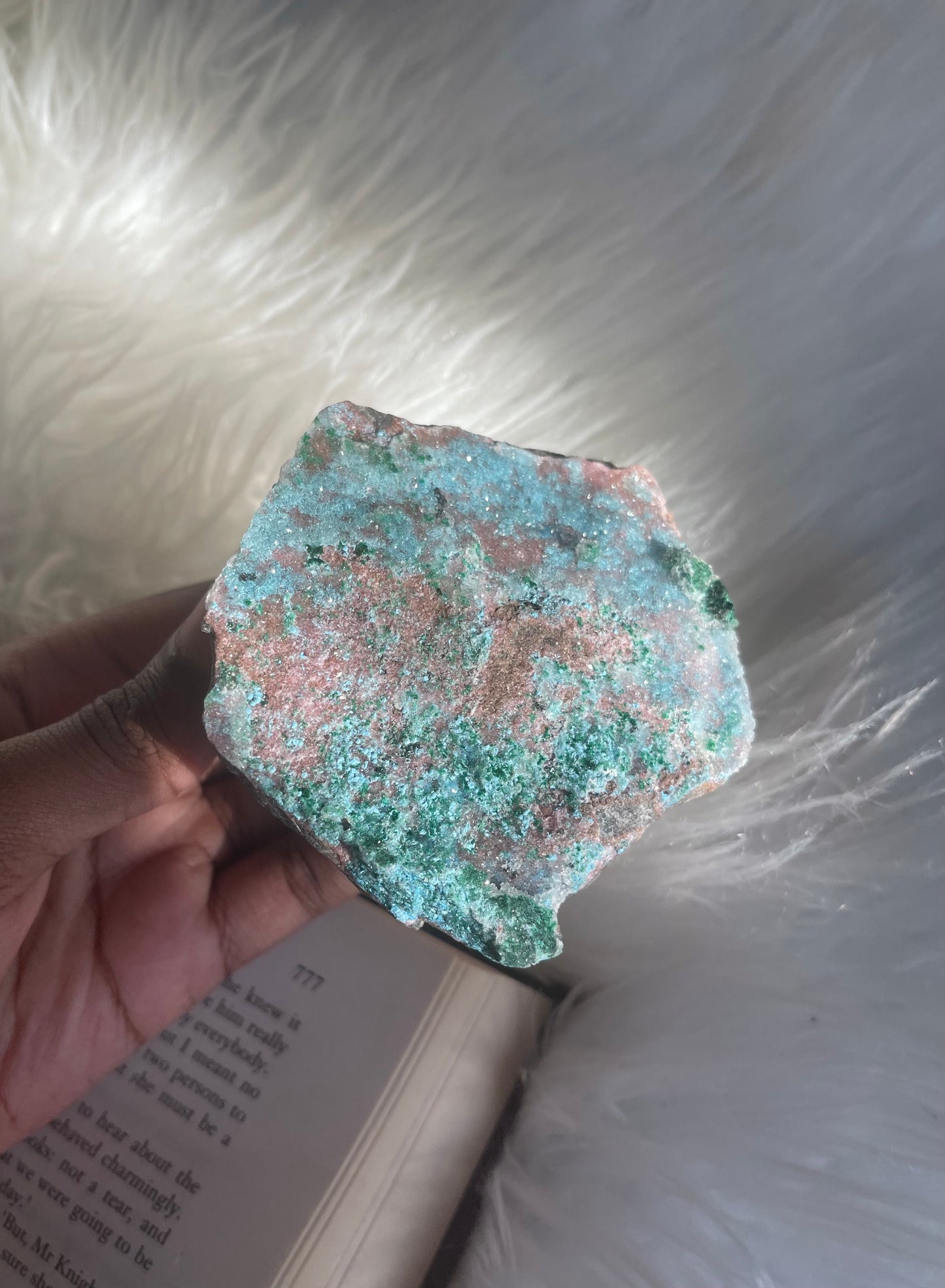 Chrysocolla druzy
