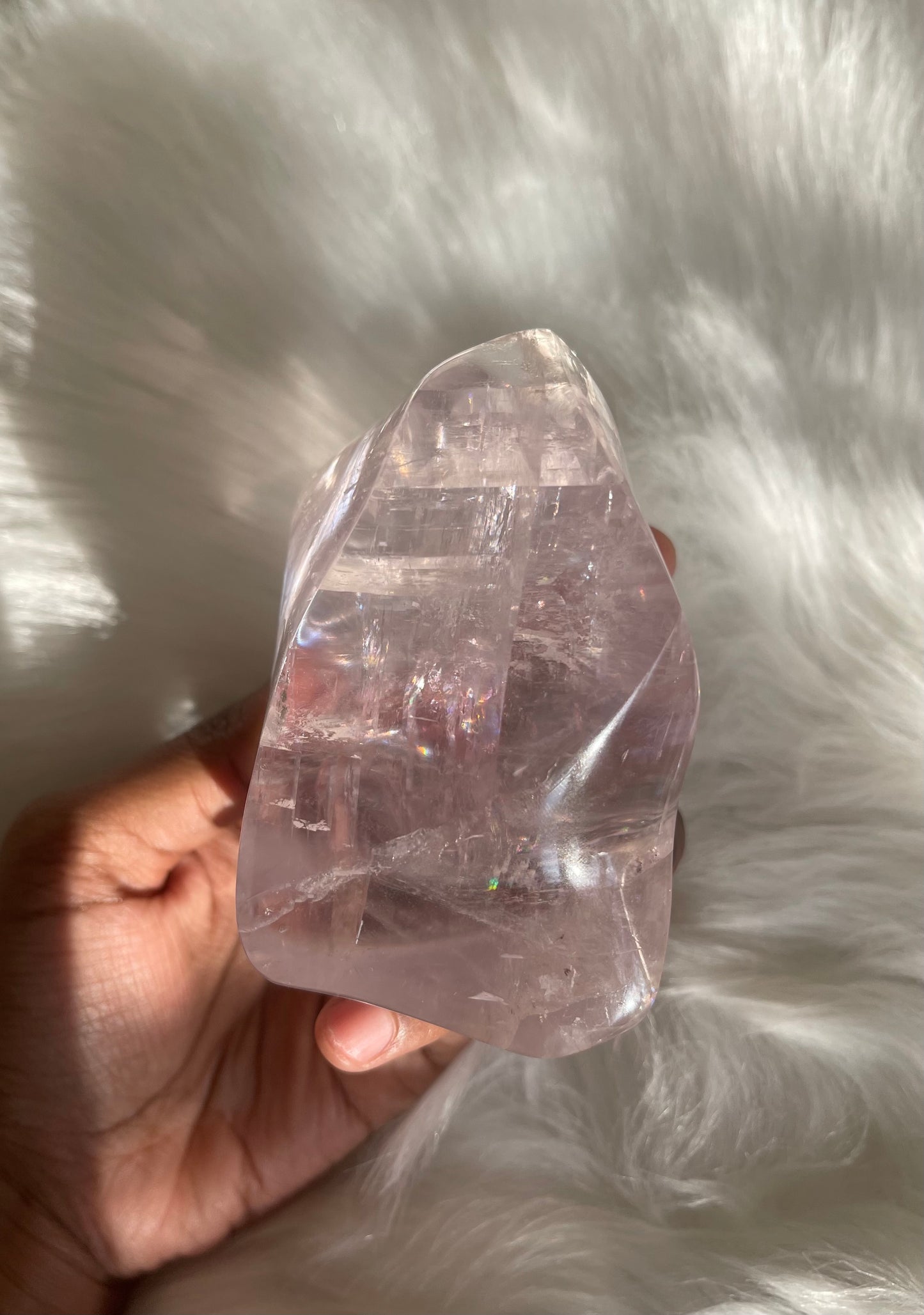 Lavender Iceland Spar flame