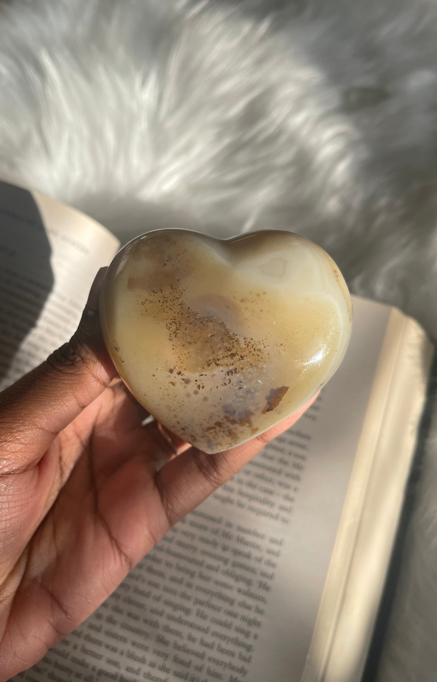 Dendritic Agate heart