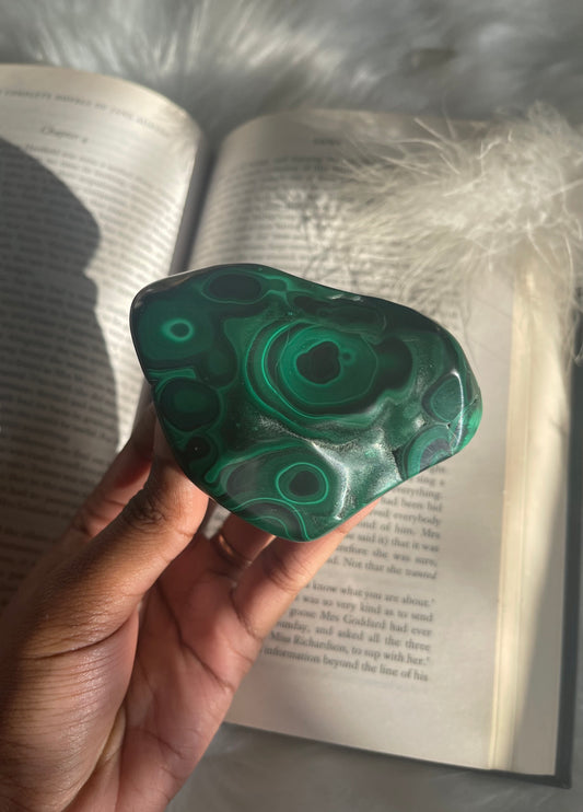 Polished Malachite freeform