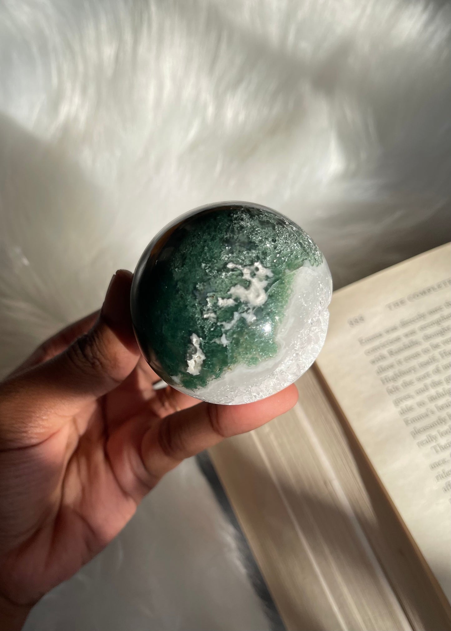Moss Agate sphere