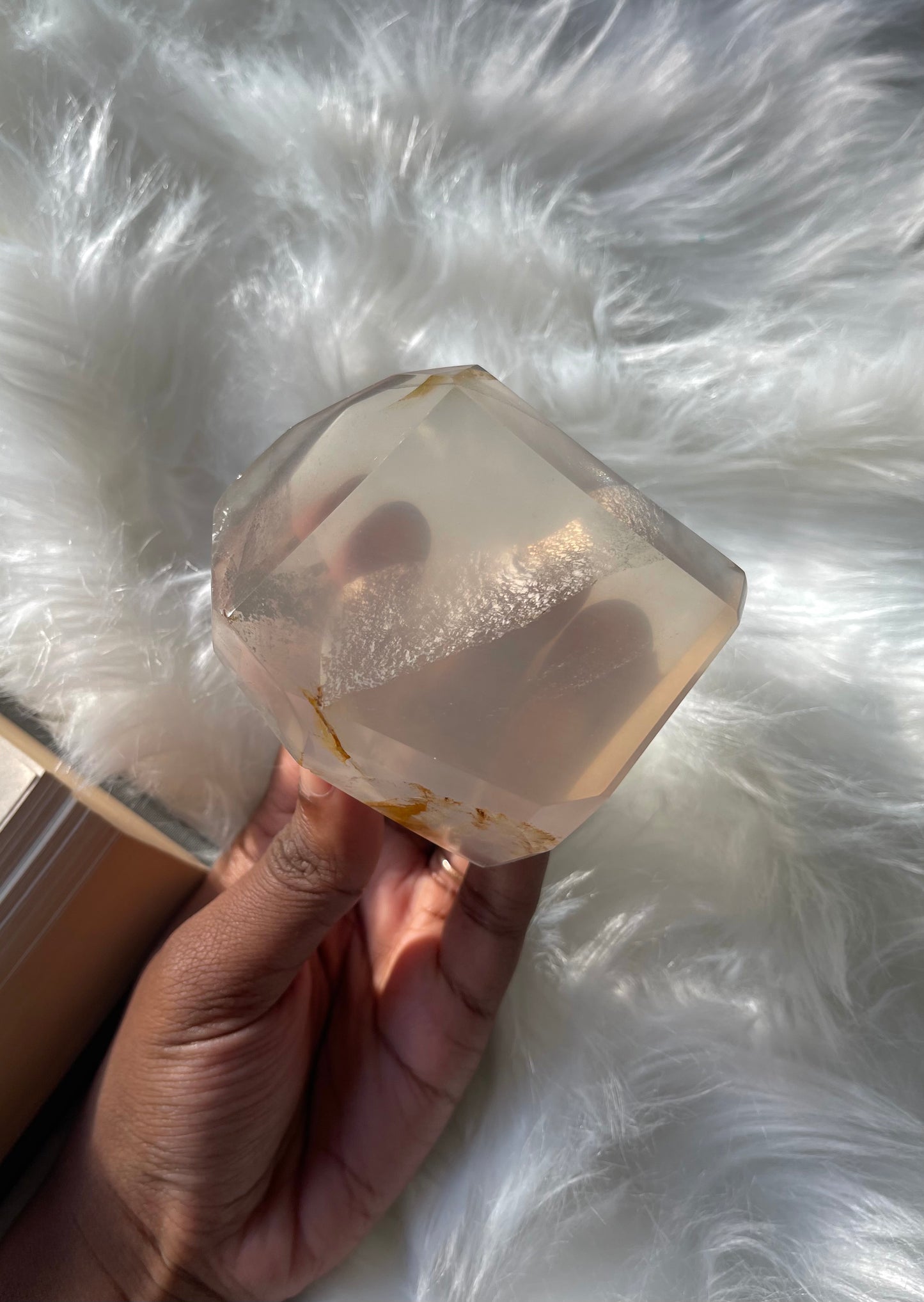 Girasol Quartz faceted