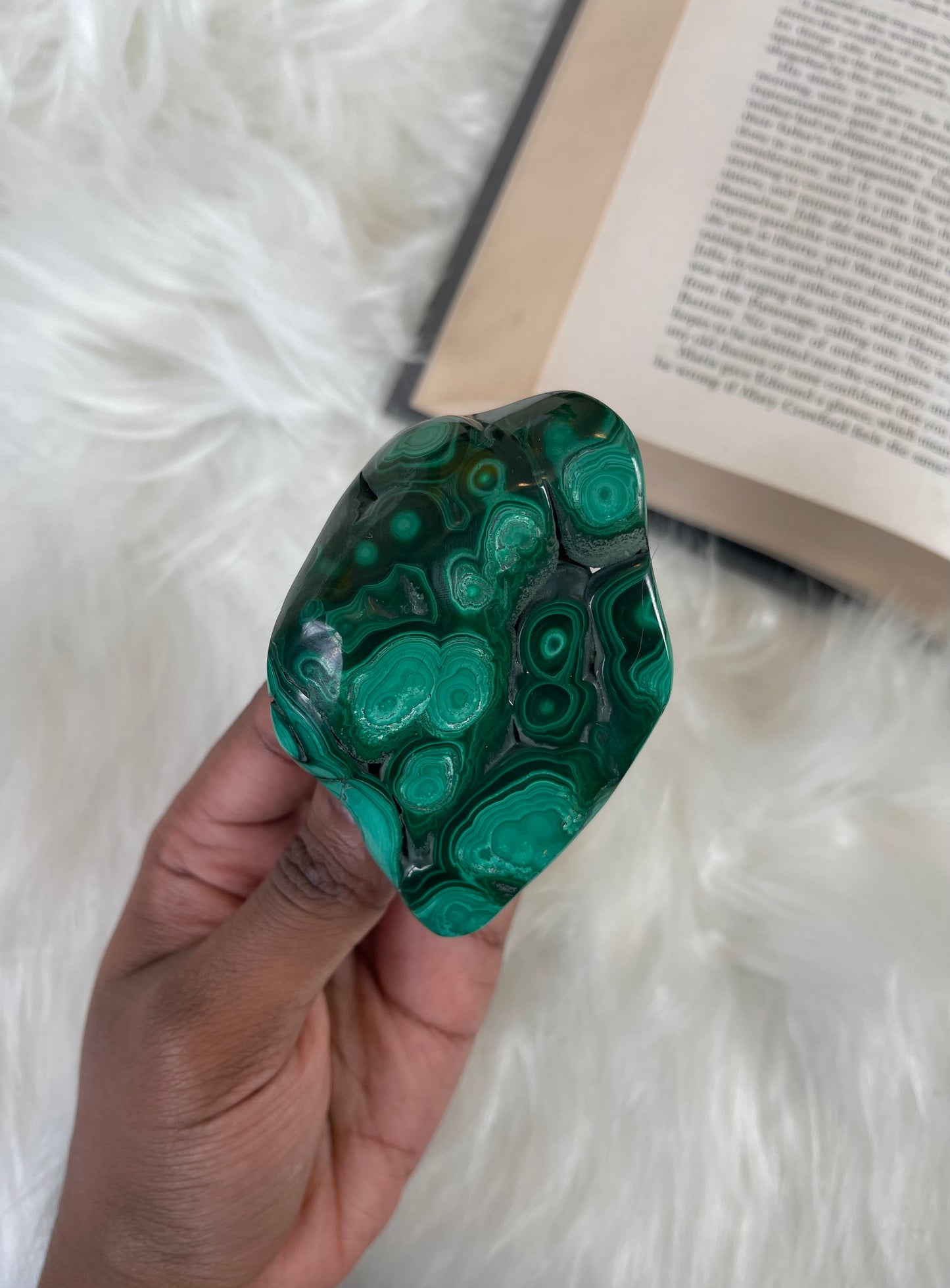 Polished Malachite freeform