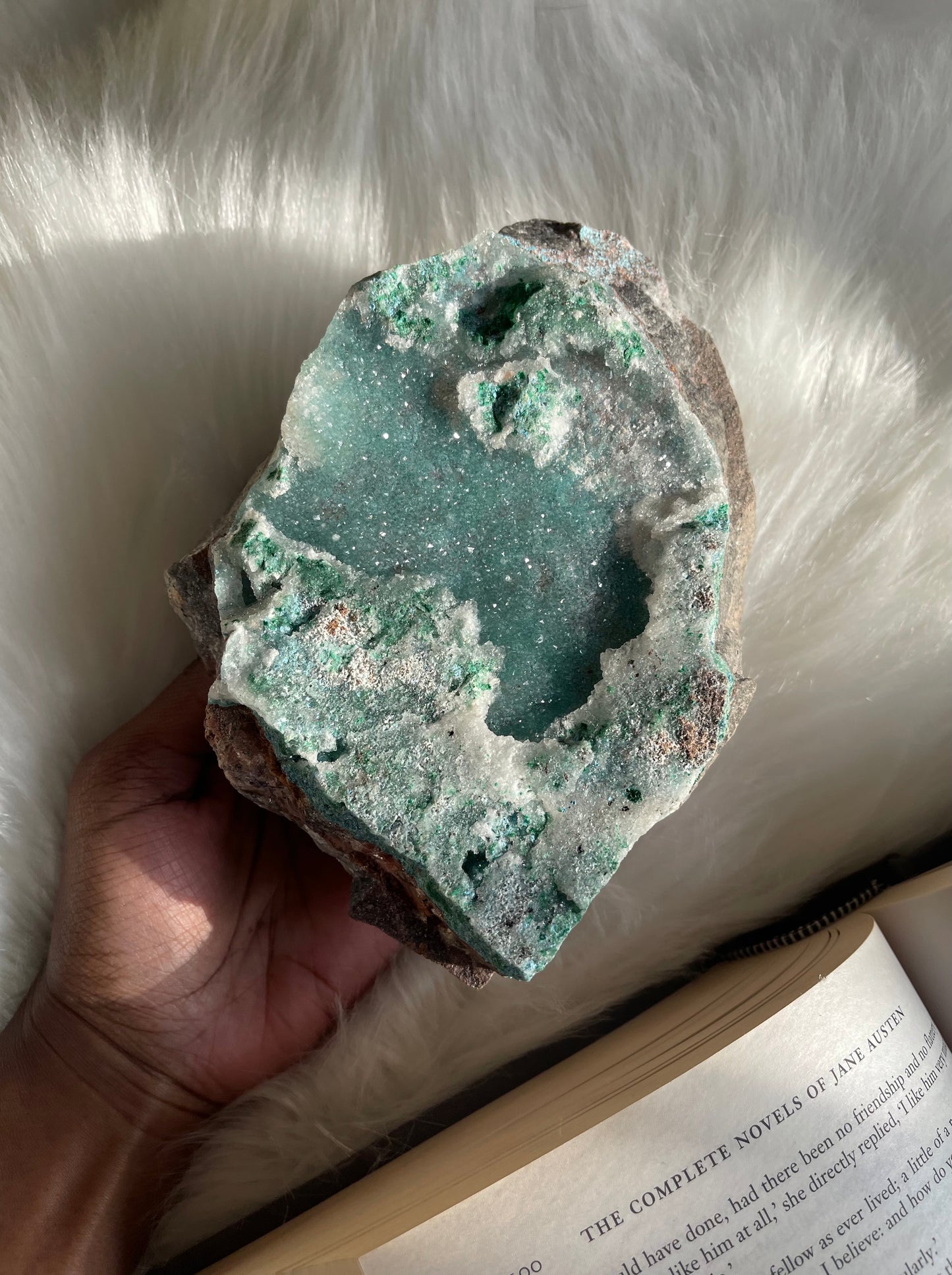Chrysocolla druzy