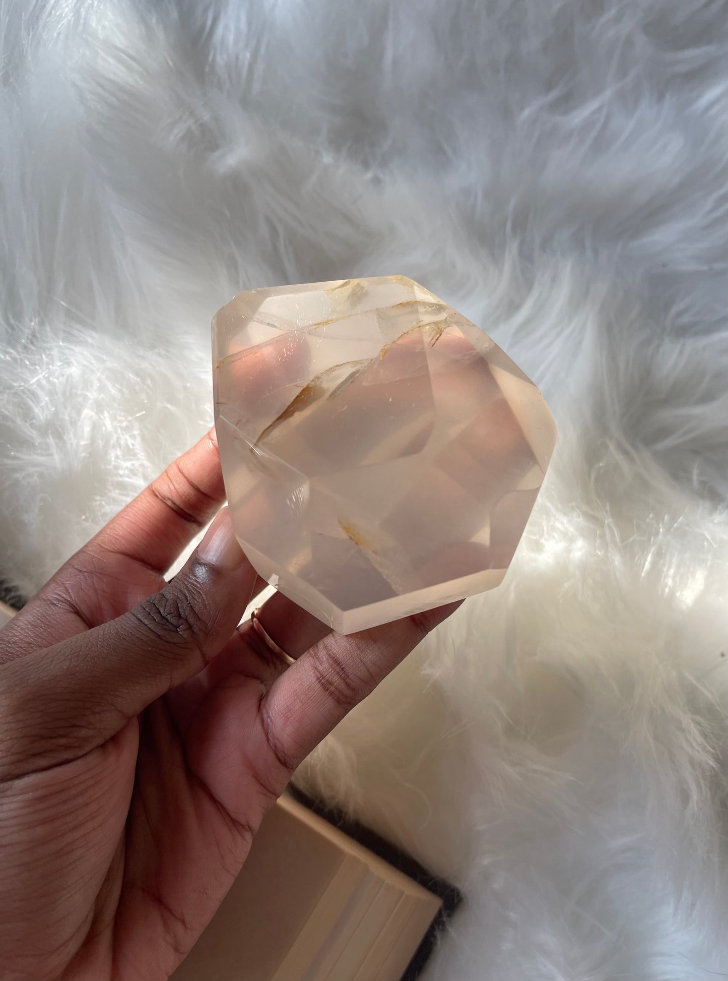 Girasol Quartz faceted