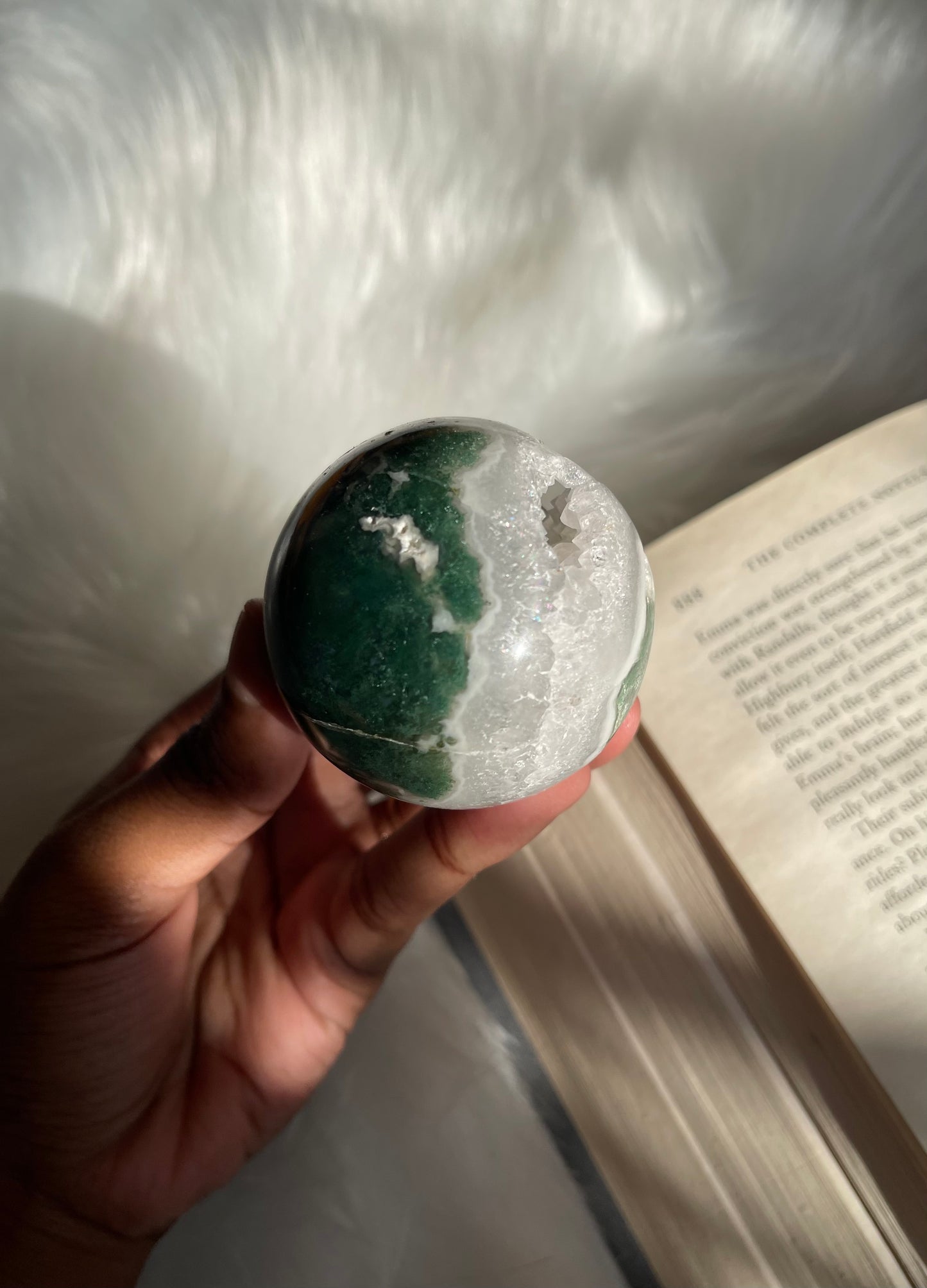 Moss Agate sphere