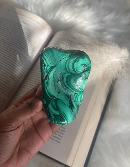 Polished Malchite freeform