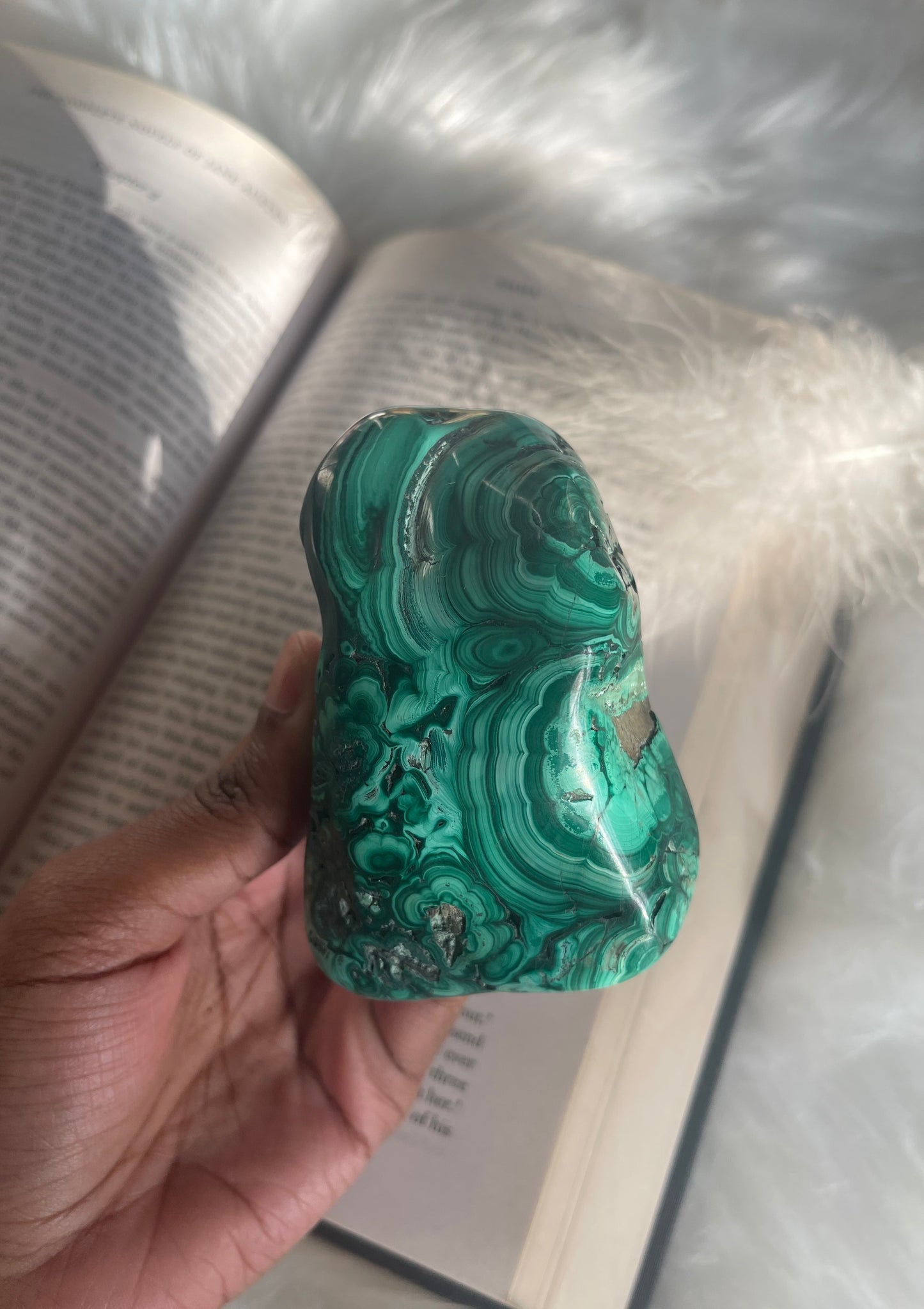 Polished Malchite freeform