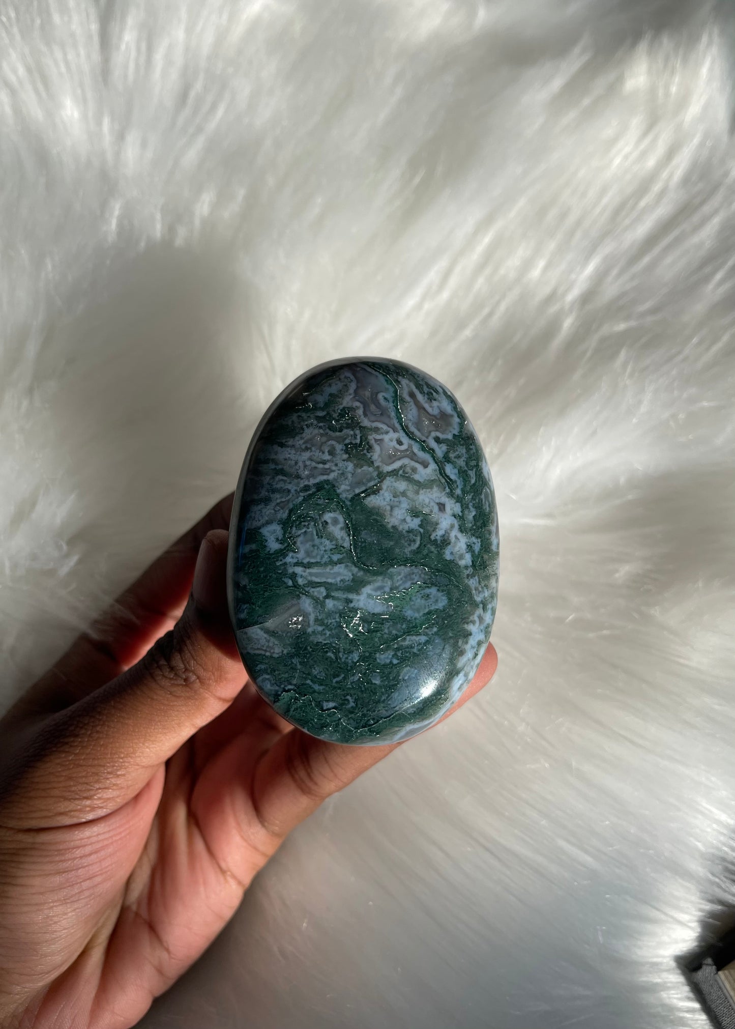 Moss Agate pebble