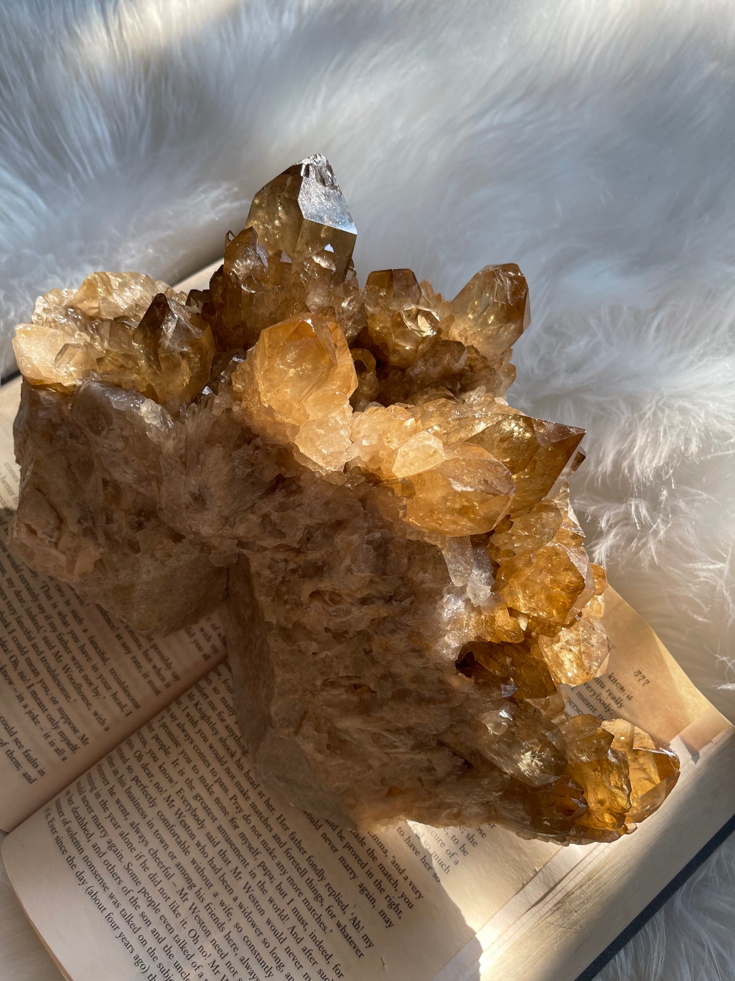 Natural Citrine cluster - XL