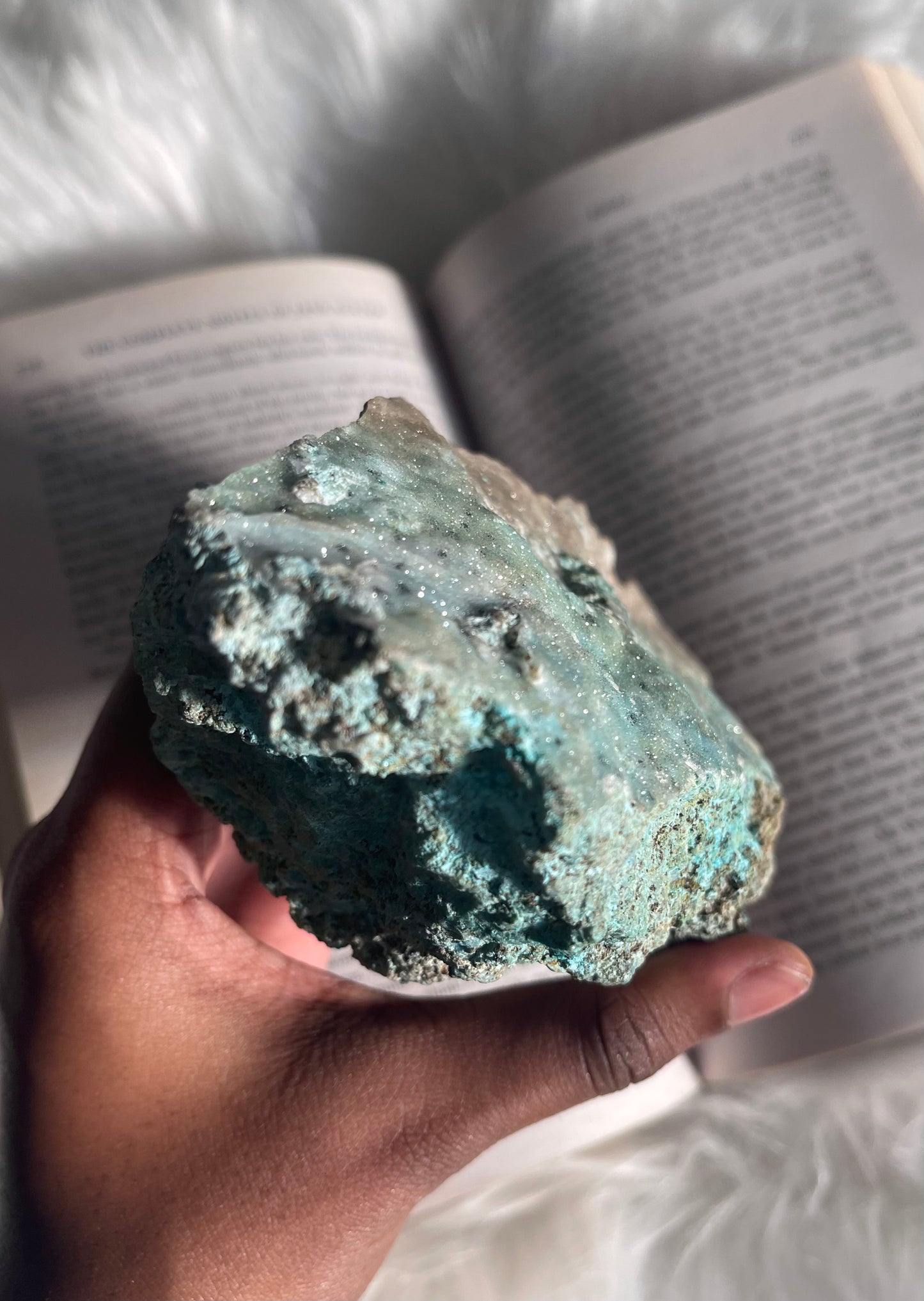 Chrysocolla druzy