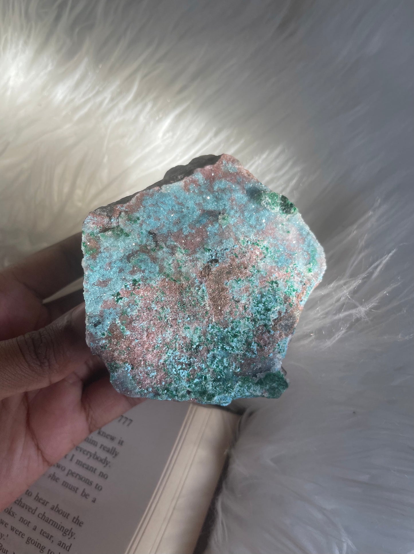 Chrysocolla druzy