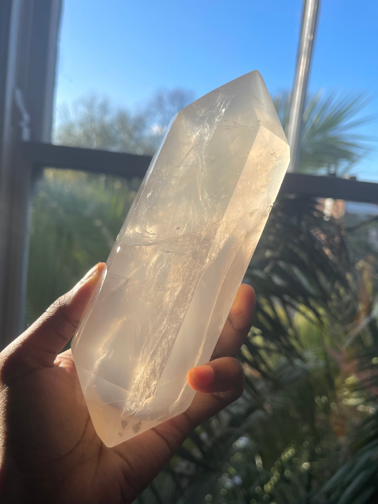 Girasol Quartz point (double terminated)