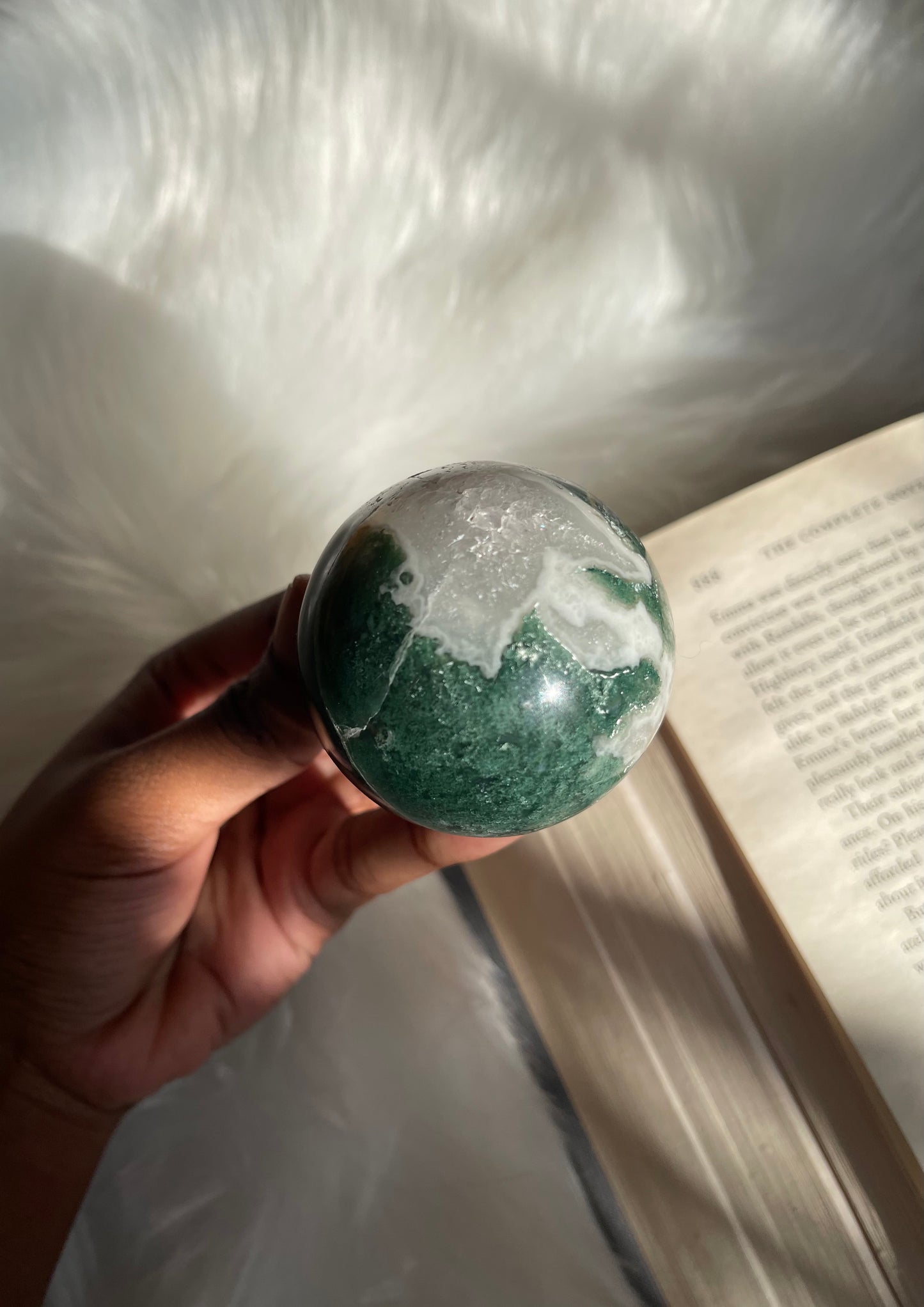 Moss Agate sphere