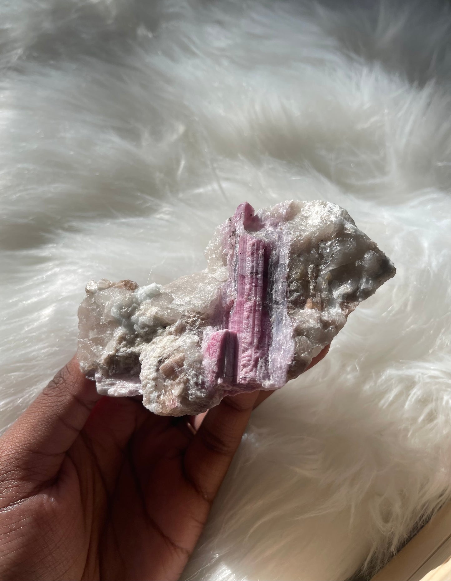 Pink Tourmaline and Lepidolite