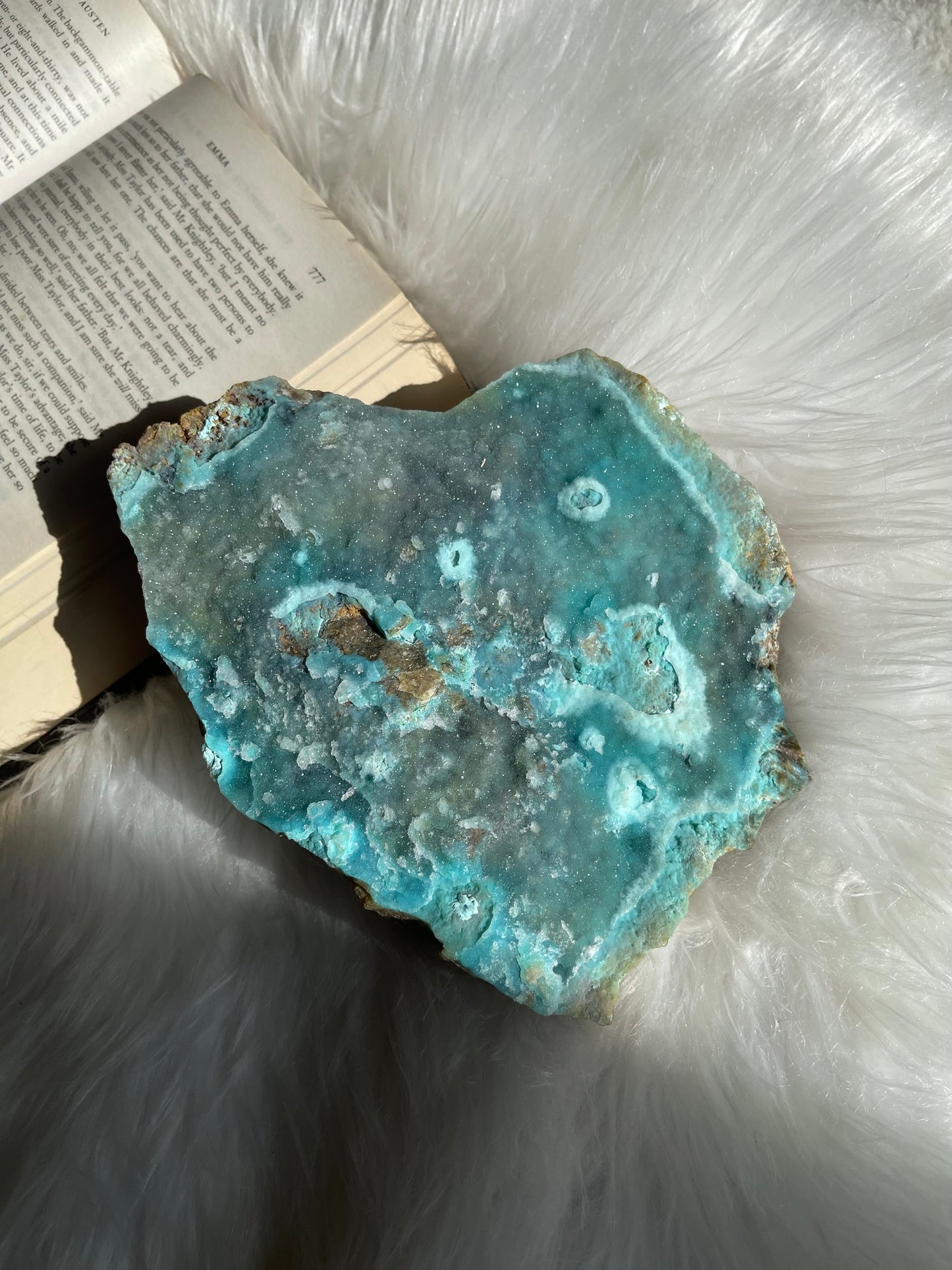 Chrysocolla druzy - XL