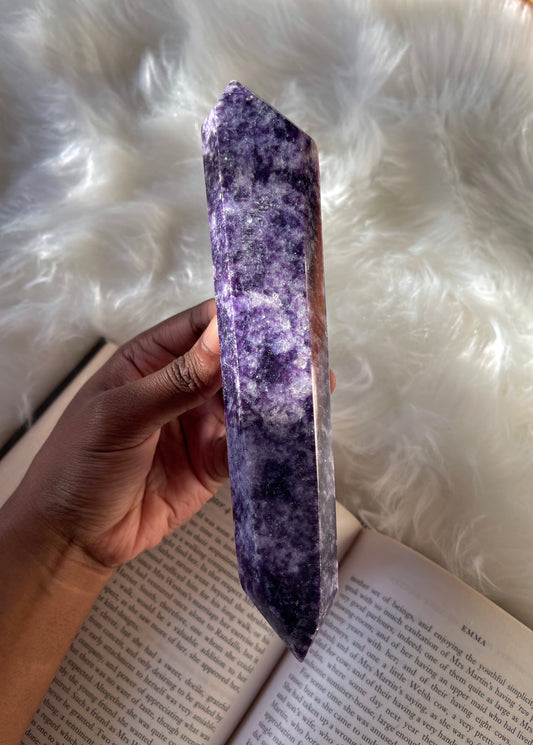 Lepidolite - double terminated point