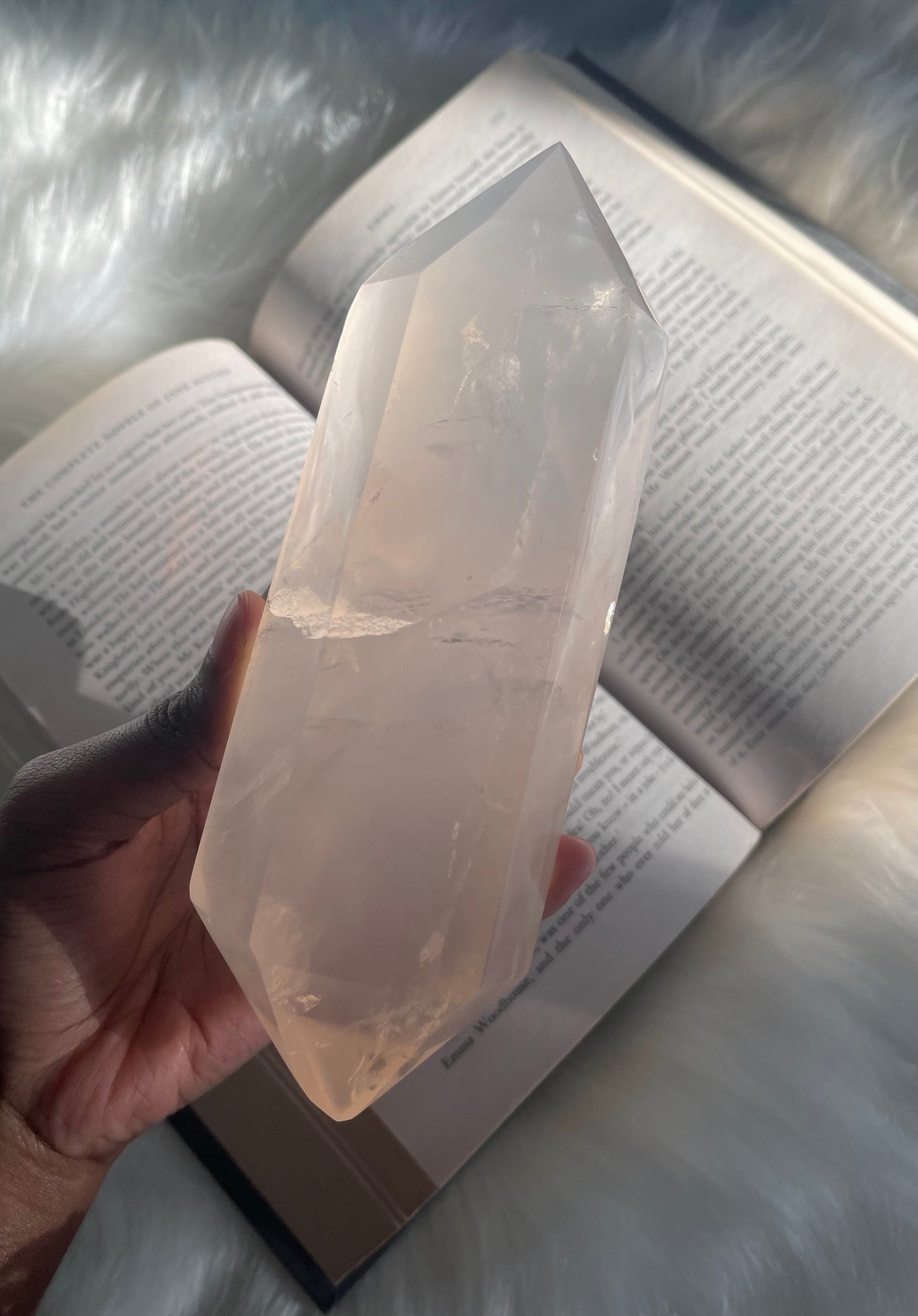 Girasol Quartz point (double terminated)