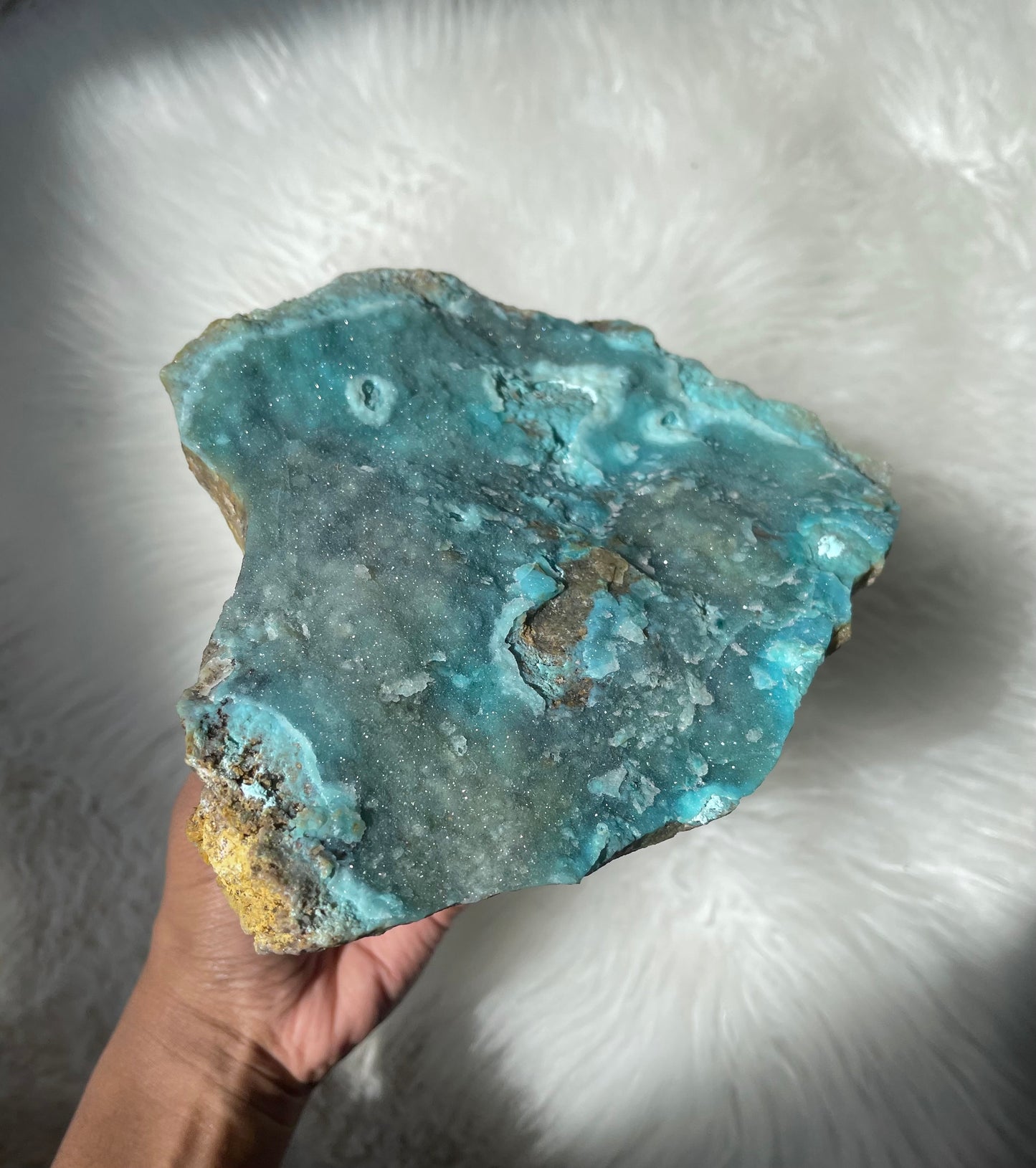 Chrysocolla druzy - XL