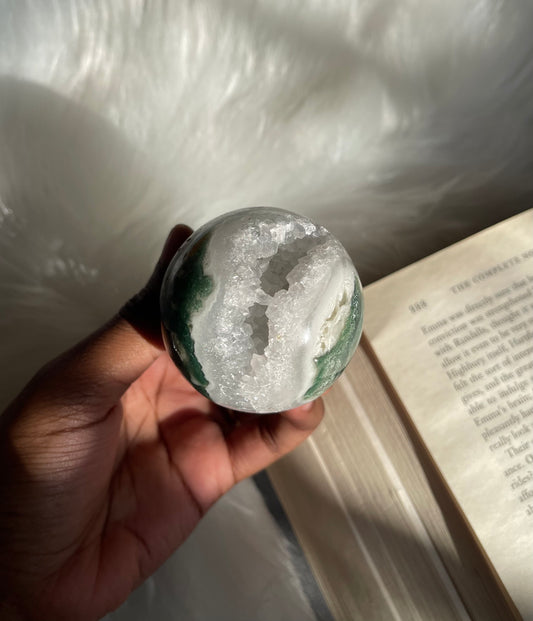 Moss Agate sphere