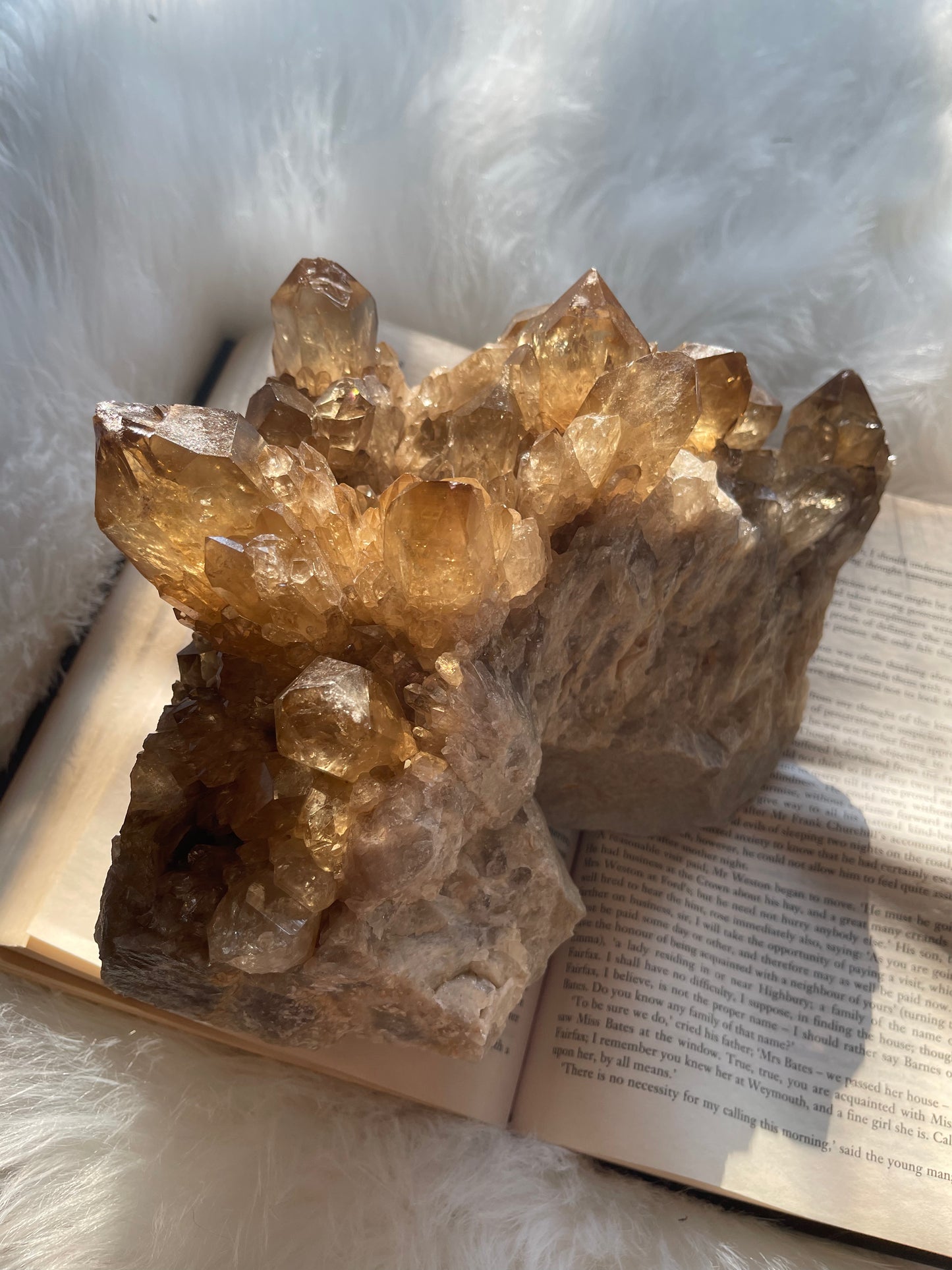 Natural Citrine cluster - XL