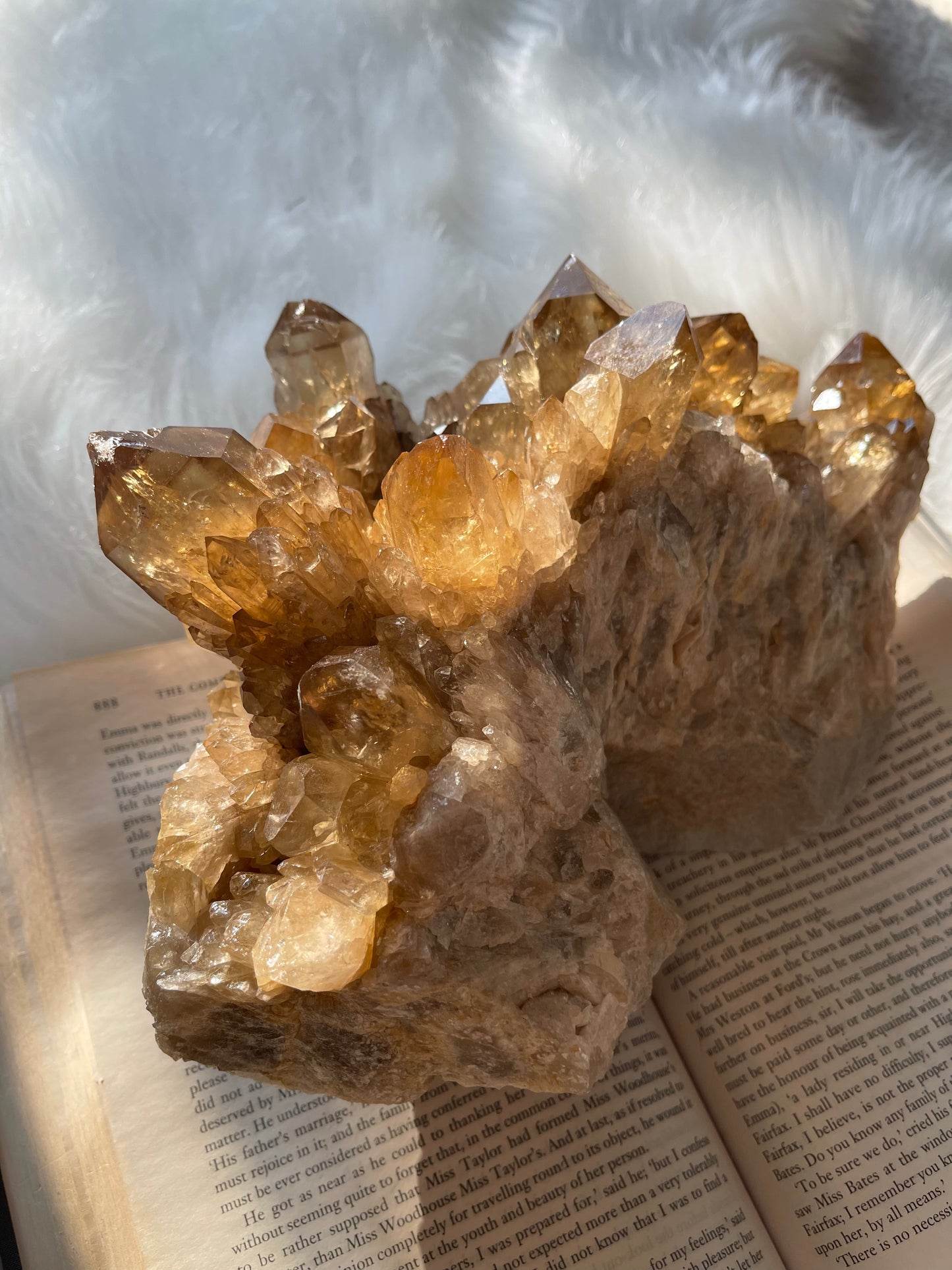 Natural Citrine cluster - XL