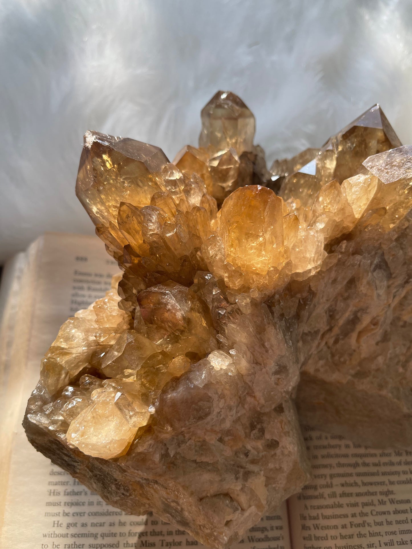 Natural Citrine cluster - XL