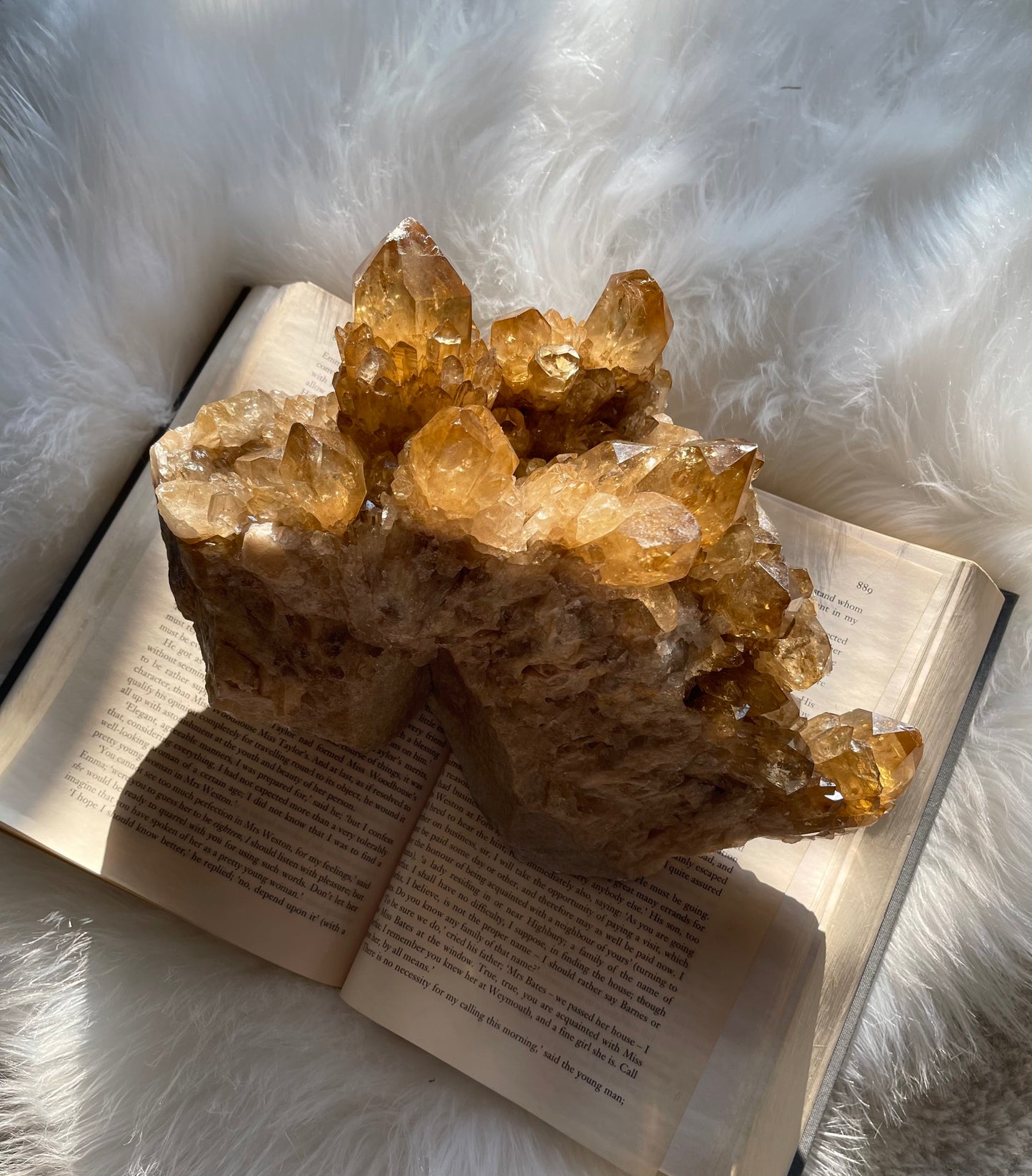 Natural Citrine cluster - XL