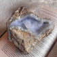 Blue Lace Agate geode (large)