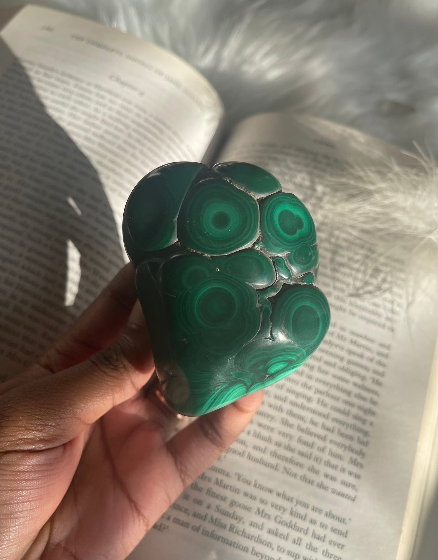 Polished Malachite freeform