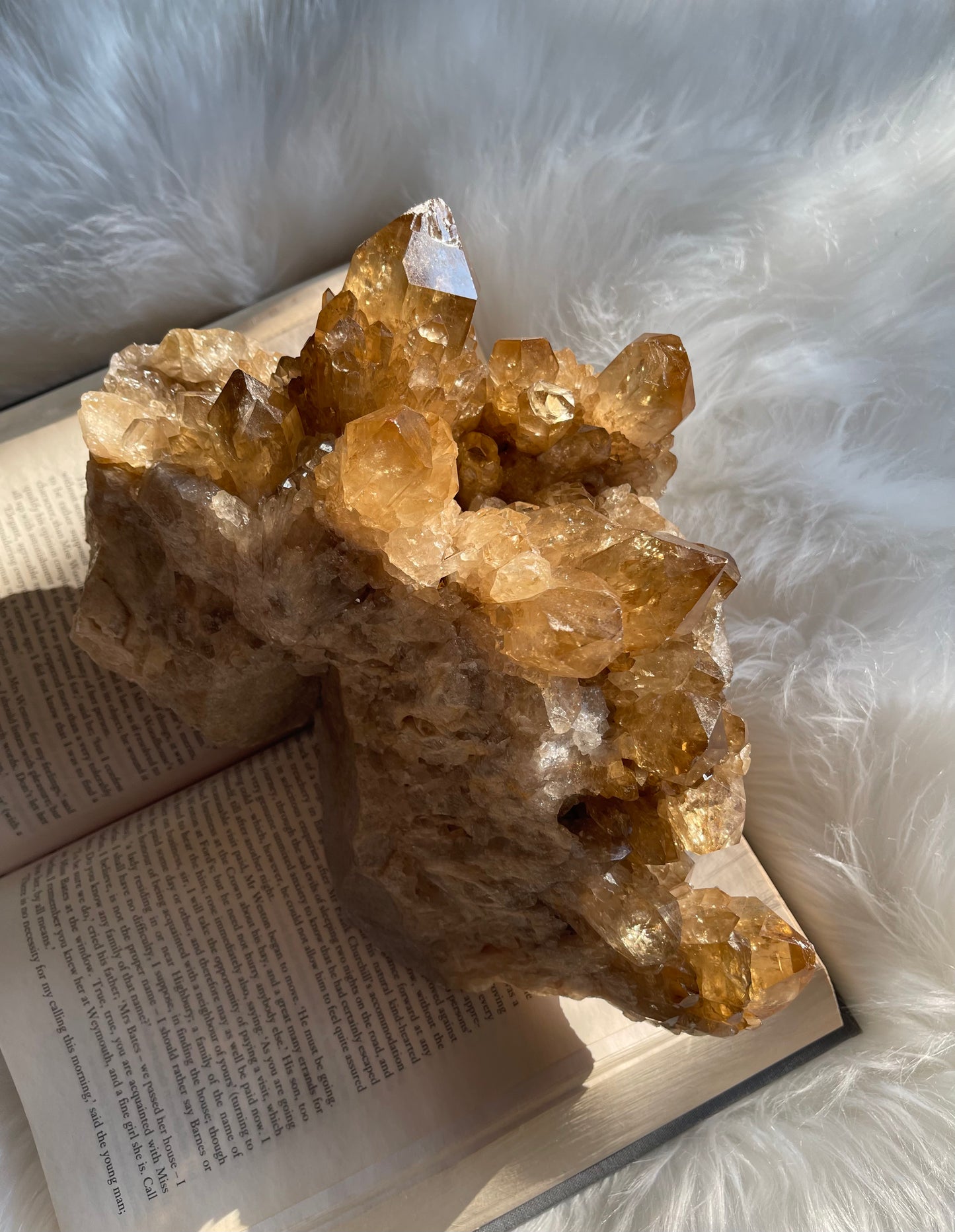 Natural Citrine cluster - XL