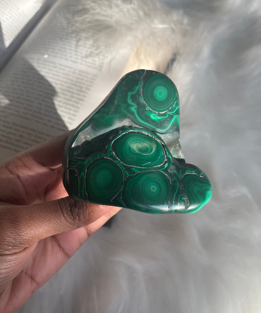 Polished Malachite freeform