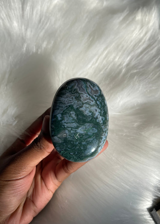 Moss Agate pebble