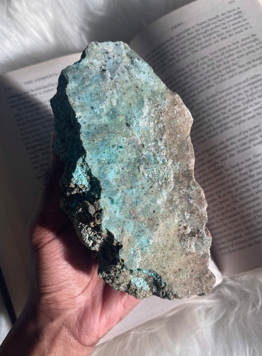 Chrysocolla druzy