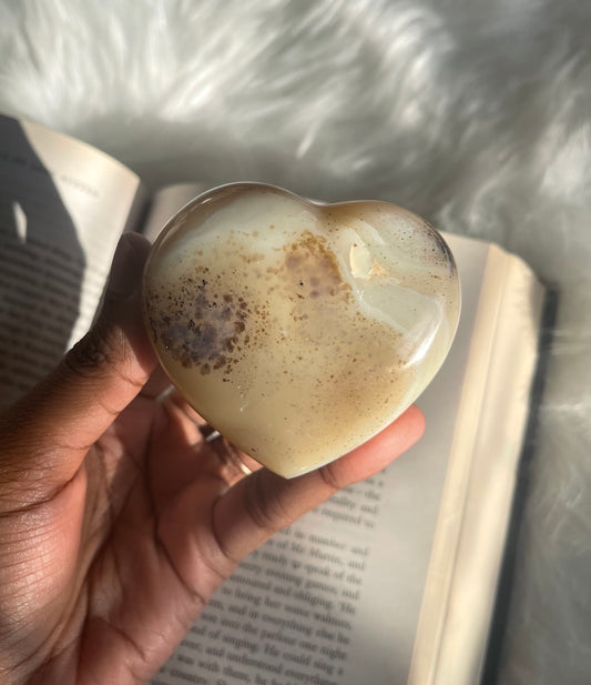 Dendritic Agate heart