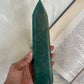 Swazi jade point with pyrite
