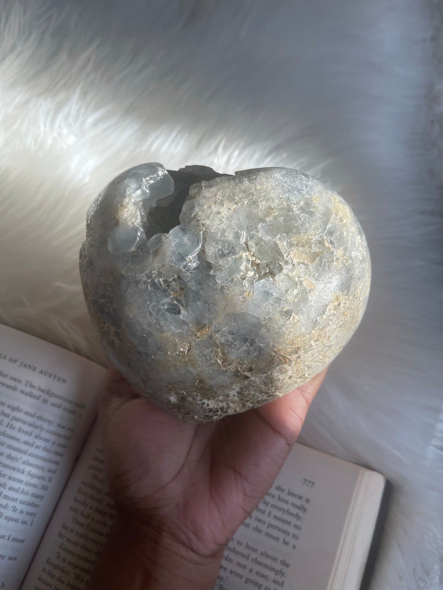 Celestite heart - Large