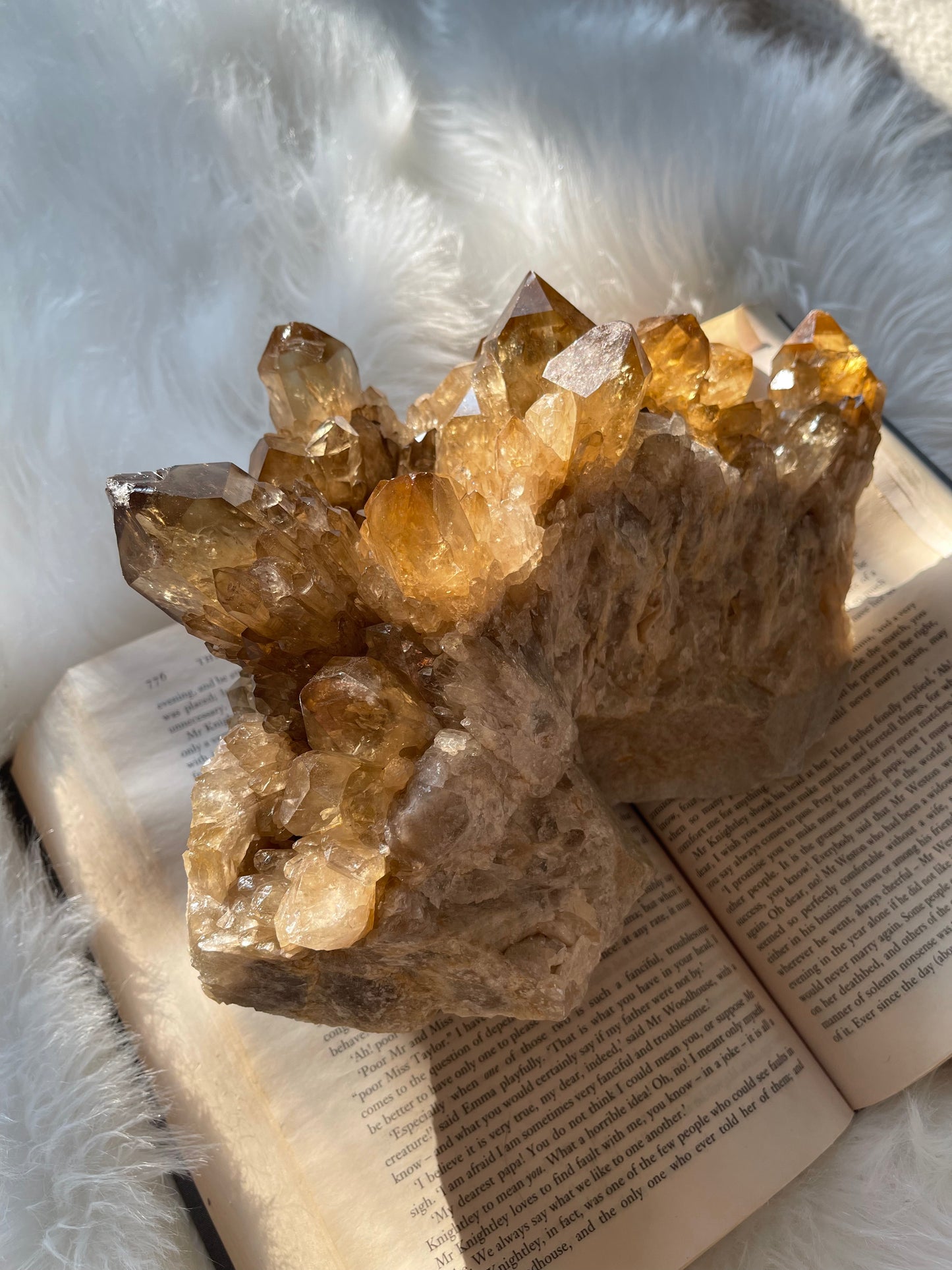 Natural Citrine cluster - XL