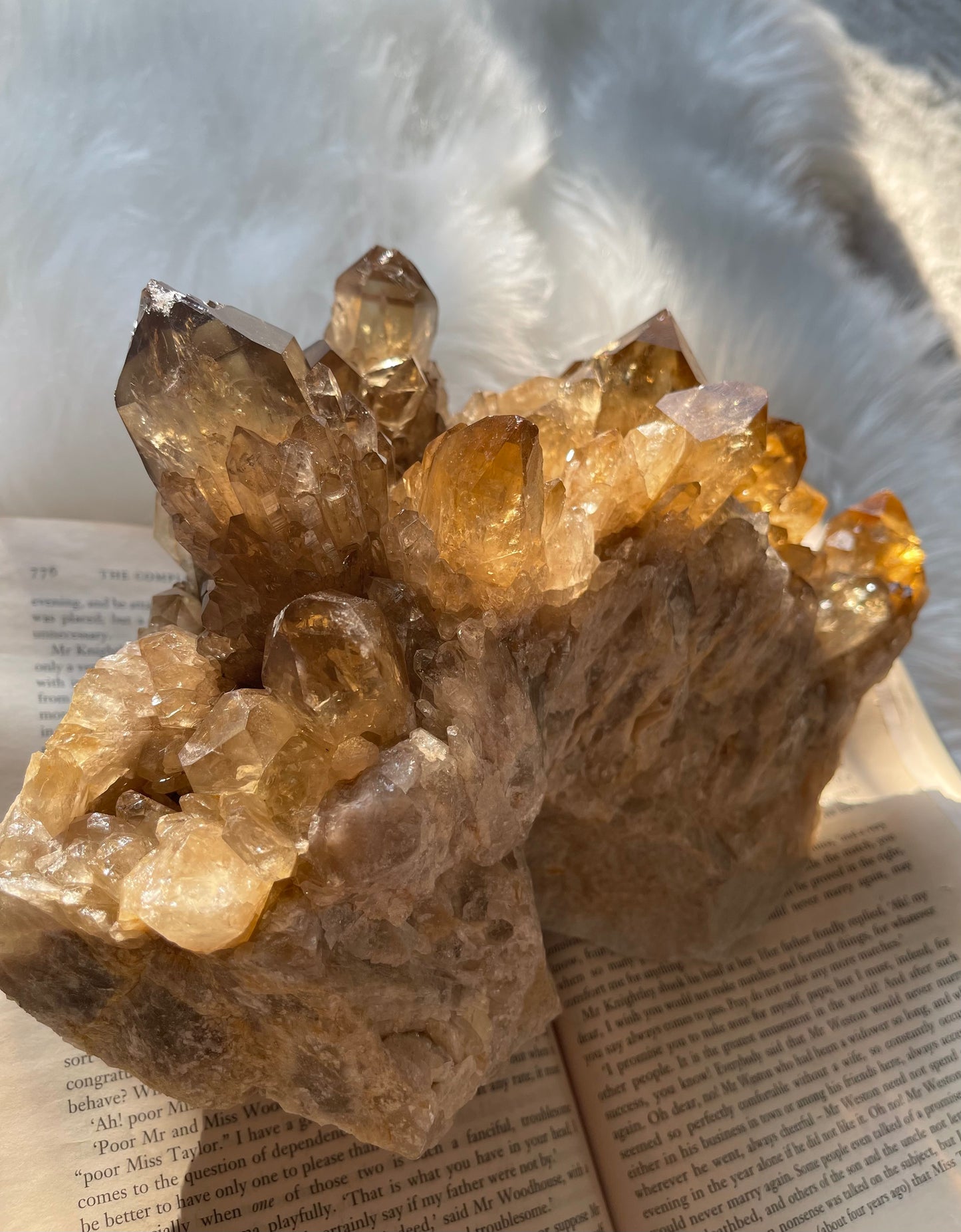 Natural Citrine cluster - XL