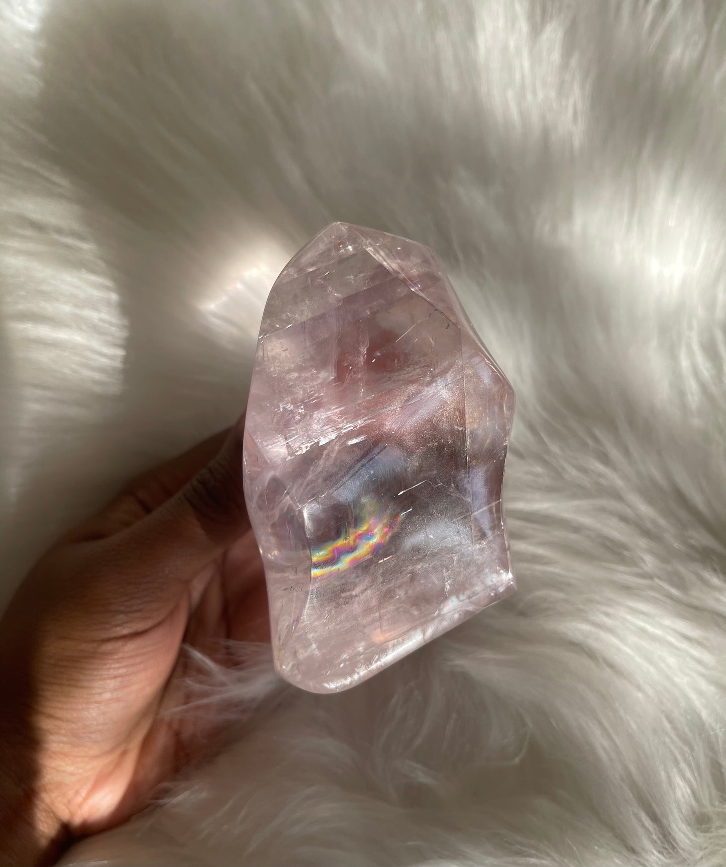 Lavender Iceland Spar flame