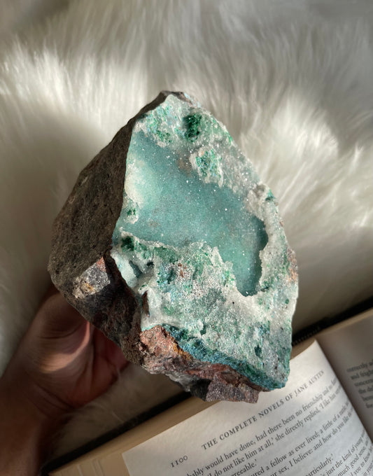 Chrysocolla druzy