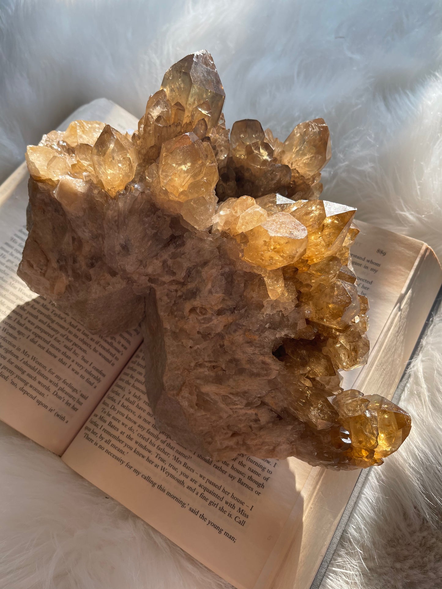 Natural Citrine cluster - XL