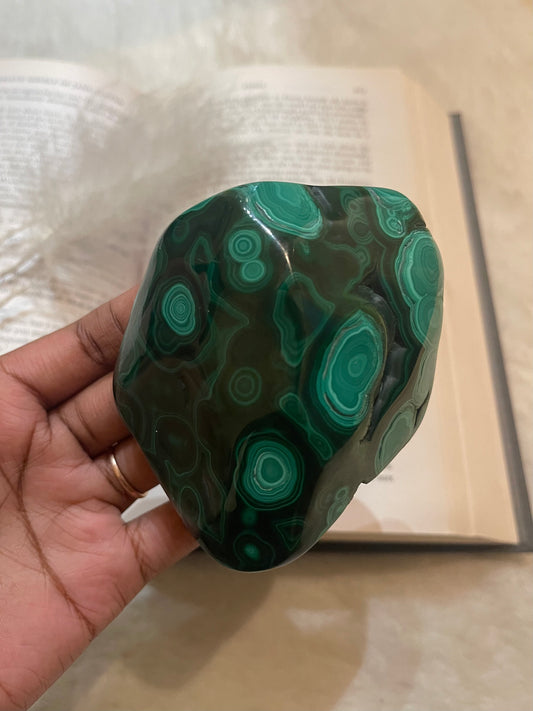 Polished Malachite freeform